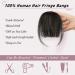RUWISS Clip in Fringe 100% Human Hair Bangs - Wispy Bangs with Temples, Natural Black - Hairpieces for Women - Daily Wear (Pack of 1) - Buy Online on GoSupps.com