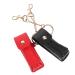 HONMEET 2pcs Key Ring Leather Pouch For Lipstick Necklace Holder Small Holder Lip Balm Moisturizing Small Leather Case Holder Chopsticks Girl Bags