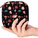 Stylish Menstruation Pad Bag with Zipper | Cute Fuchs Fungus Pumpkin Pattern | Perfect for Tampons & Women's Napkins | Travel-Friendly & Practical - Buy Online on GoSupps.com