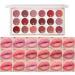  Mimoqk Lip palette for women lip cream palette 18-color lipstick palette moisturizing lip palette sweat-resistant lip cream vibrant lip colors lip cream - Buy Online on GoSupps.com