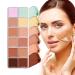 Cream concealer palette - Face concealer for contour and color - Makeup to hide imperfections for teenage girls and families