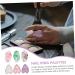 6 pi ces Palette Nail Art R sine pour M lange Ongles Plateau Cosm tique Multifonctionnel pour Peinture et Design Pratique Porter Au Doigt - Buy Online on GoSupps.com