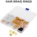 Hair Braid Rings Fashionable Convenient Exquisite Pattern Attractive Hair Braid Accessory Alloy with Gold Hair Rings for Weeding for Party - Buy Online on GoSupps.com