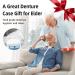 Denture Care Kit with Leak-Proof Cup - Portable Travel Case with Brush, Strainer, Mirror - for Dentures, Aligners, Mouth Guards - Buy Online on GoSupps.com