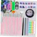 Healeved 1 Set Nail Art Brush Nail Art File Tweezers Nail Dotting Tools Manicure Kit Crystal Kit Rhinestone for Nails Fingernail Buffer Professional Pedicure Tools Nail Lamp Painted - Buy Online on GoSupps.com