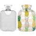 Buy Naanle Colorful Pineapple Hot Water Bottle - 2L Transparent Ideal for Pain Relief & Heat Therapy - Perfect for Bed Hands & Feet - Buy Online on GoSupps.com