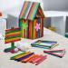 200 Count Colored Popsicle Sticks - 4.5 Inch Multi-Purpose Wooden Craft Sticks - Buy Online on GoSupps.com