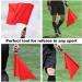SEWACC Soccer Referee Flags Set - Stainless Steel Rod, Sponge Handle - Red, 4 Pcs - Buy Online on GoSupps.com