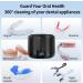 Qimic Ultrasonic Cleaner for Dentures - 42kHZ Retainer & Jewellery Cleaner (230ml) - Home & Travel Use for Mouth Guard, Aligner, Toothbrush Head - Black - Buy Online on GoSupps.com