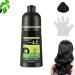 Yaguan Herbal Shampoo Yaguan Herbal Blackening Shampoo Yaguan Dark Brown Dew Shampoo 3 In 1 Black Hair Dye Shampoo Korea Yaguan Black Hair Shampoo In 5 Minutes For Women Men (Black)