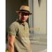 Unisex Straw Fedora Sun Hat | Packable Roll-Up Design | Khaki-Black | Medium-Large - Buy Online on GoSupps.com