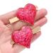 Valentine's Day Glitter Heart Hair Clips - Red & Pink Alligator Clips for Women & Girls - Buy Online on GoSupps.com