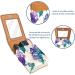 Travel Lipstick Organizer Case | Portable Makeup Bag with Mirror | Watercolor World Map Design - Buy Online on GoSupps.com