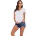 Gowjog Maternity Denim Shorts for Women | Pregnancy Jeans in Medium Blue | Summer Fashion with Torn Raw Hem | Low Waist Comfort | XL Size Available - Buy Online on GoSupps.com