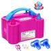 TOOMCYD Electric Balloon Pump Portable Dual Nozzle Balloon Inflator Blower for Party Decoration with Tying Tool,Inflating Faster Save Time Rose Pink