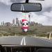 WOBBLO Panda Christmas Ornaments - Acrylic Car Accessories Panda Hanging - Cute Panda Interior Pendant for Christmas Tree Living Room Home Window Car Outdoor - Buy Online on GoSupps.com