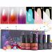 ORCHID FOX Color Changing Gel Nail Polish Set, 2 In 1 Luminous Glow In The Dark and Mood Temperature Changing Gel Nail Polish UV Soak Off Gel Polish 6 Colors Holiday Gifts Manicure Salon DIY at Home Luminous color