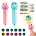 2 pieces of flashlights projector for child lamp flashlight projector projection light toy flashlight projection children slide projector flashlight with 96 animal patterns (blue+pink)