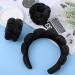 Sibba Sponge Headband & Bracelet Set for Makeup Removal | Women's Terry Cloth Face Wash Headbands | Spa Yoga Shower and Sports Use - Buy Online on GoSupps.com