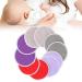 Washable Nursing Breast Pads - Highly Absorbent Comfortable Fit for Sensitive Skin 10pcs - Prevent Milk Leaking | International Shipping - Buy Online on GoSupps.com
