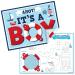 Big Dot of Happiness Ahoy It s a Boy - Paper Nautical Baby Shower Coloring Sheets - Activity Placemats - Set of 16