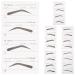 TOPBATHY Pochoirs Sourcils Jetables en Papier 6 Mod les Diff rents pour Maquillage Pr cis Autocollants Sourcils pour Femme Outil Compact et Pratique Facile