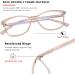 Madison Avenue Blue Light Filter Glasses for Women - TR90 Computer Glasses with Metal Hinges - Stylish Blue Light Protection - Buy Online on GoSupps.com