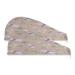 Watercolor Dragonfly Dry Hair Cap 2 Piece Quick Drying Towel Set with Button Headband Super Absorbent Soft & Comfortable