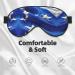 Blue Honduras Flag Sleep Mask | Adjustable & Breathable Eye Mask for Comfortable Sleep | International Shipping Available - Buy Online on GoSupps.com