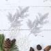 20Pcs Silver Christmas Tree Picks - Glitter Pine Branches for Holiday Crafts & Decor - Buy Online on GoSupps.com