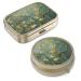 Pill can box with mirror retro small pill box for wallet or bag bronze pill box or vitamins fish oil dietary supplements pills contain travel gifts (2 pieces) 2 Piece 2PCs-Vangog Art