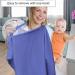 Nursing Cover Breastfeeding Baby Cotton | Soft Adjustable Breastfeeding Cover Up in Light Blue | Breast Feeding Cover for Mom - Buy Online on GoSupps.com