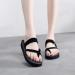Yytcsjz Women Slide Cross Strap Sandals Bunion Corrector Platform Shoes - Black, 23.5cm Foot Length | Arch Support, Comfy & Fashionable Gift for Mom and Girlfriend - Buy Online on GoSupps.com