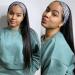 18 Inch Brazilian Virgin Human Hair Headband Wig for Black Women - 150% Density, Natural Color - Glueless, None Lace Front - Straight Hair - Buy Online on GoSupps.com