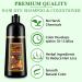 QLIGES DrakBraun Hair color shampoo hair rinse 3in1 longlasting color deeply nourishing antihair loss treatment plantbased formula for men and women 500 ml dark brown - Buy Online on GoSupps.com