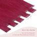 Buy Burgundy Red Tape Extensions - 10pcs Real Hair 55cm 30g Invisible Hair Extensions for Girls - Buy Online on GoSupps.com