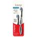 Colgate Keep Soft Manual Toothbrush for Adults with 2 Deep Clean Floss Tip Brush Heads Silver