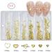 FEIlei 3D Nail Charms Heart Nail Art Studs Nail Jewelry for DIY Crafts Nail Art Decor - Buy Online on GoSupps.com