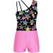 MSemis Girls Gymnastics Leotard Set with Booty Shorts - Starry Black (Size 6 Years) - Buy Online on GoSupps.com