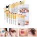 Bright Yellow Makeup Brushes Set - Professional Cosmetic Brush Set with Travel Bag, Cruelty-Free Fibers - Buy Online on GoSupps.com