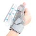 Curecare thumb bandage on the right & left universal thumb rail with 2 rails for ultra -strong support thumb orthosis for thumb saddle arthritis tendonitis (gray s/m) s/m gray