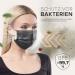 HARD 50 Disposable Face Masks Made in Germany | Type II & CE Certified | Triple Layer Filtration | Breathable & Elastic Earloops | Black 50pc - Adults - Buy Online on GoSupps.com