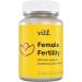 Vitl Female Fertility Supplement - 30 Vegan Capsules - Conception Support for Women - 1 Month Supply - Buy Online on GoSupps.com