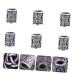 Viking Beard Beads 6pcs for Men - Pirate Ornament Vintage Jewelry Making Tube Beads - Buy Online on GoSupps.com