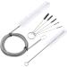 GAJPBLK CPAP Tube Cleaning Brush 7 Feet Flexible 7 Inch Handy Brush with 5 Pack Mini Nylon Brush Set 4 Inch for Standard Tubing in 22 mm Diameter