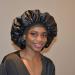 Queen Silk Bonnet for Sleeping | Wide Elastic Band | Reversible Double Layer | Large Size for Women's Curly Hair | Red Lips Pattern - Buy Online on GoSupps.com
