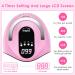 120W UV LED Nail Lamp: Professional Nail Dryer with 4 Timers, Automatic Sensor, Fast Curing Gel Polish, Portable Handle, Large Space - Pink - Buy Online on GoSupps.com