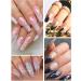 Ebanku 2 Boxing Holographic Nail Art Foil Flakes - Gold & Silver Glitter Confetti for DIY Nail Art Decoration - Buy Online on GoSupps.com