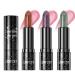 3Pcs Glitter Jelly Lipstick Set 3 Colors Glossy Shimmer Lip Balm Shinny Nourishing Waterproof Moisturizing Lip Gloss Lip Tint Magic Color Change with pH Value and Temperature