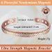 Cigmag Lymphatic Drainage Copper Bracelet for Women - Adjustable Magnetic Brazaletes Cuff Bangle in Braided Tricolour - Ultra Strength Magnet - Gift Box Included - Buy Online on GoSupps.com